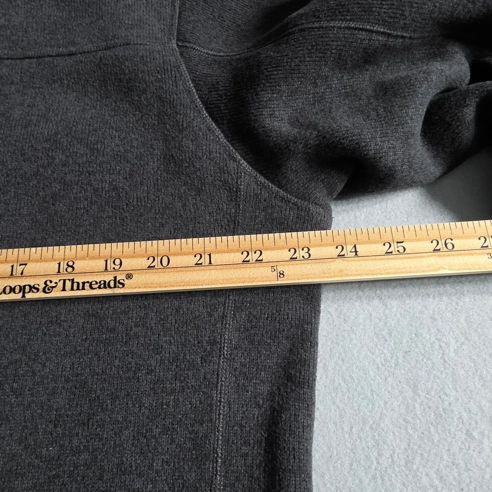 The North Face Mens Gordon Lyons 1/4 Zip Fleece Pullover Dark Grey Large
